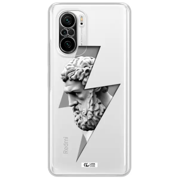 A Statue Of A Man With A Beard Xiaomi Poco F3 Clear Tpu Case