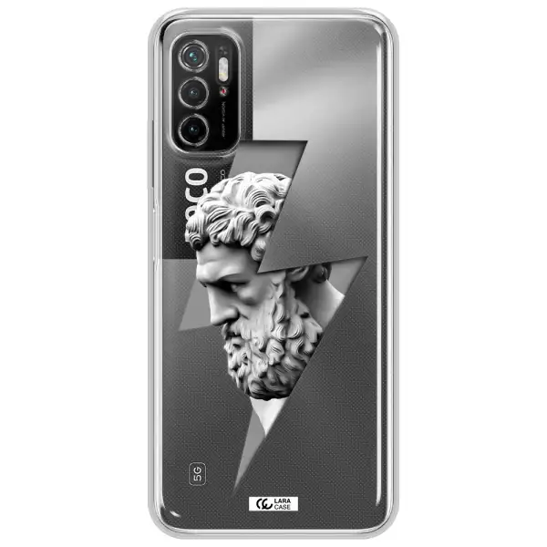A Statue Of A Man With A Beard Xiaomi Poco M3 Pro Clear Tpu Case