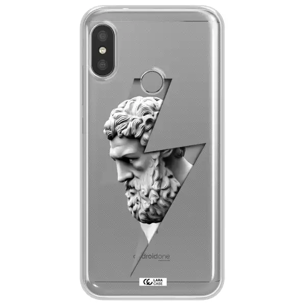 a statue of a man with a beard Xiaomi Redmi 6 Pro Clear TPU Case
