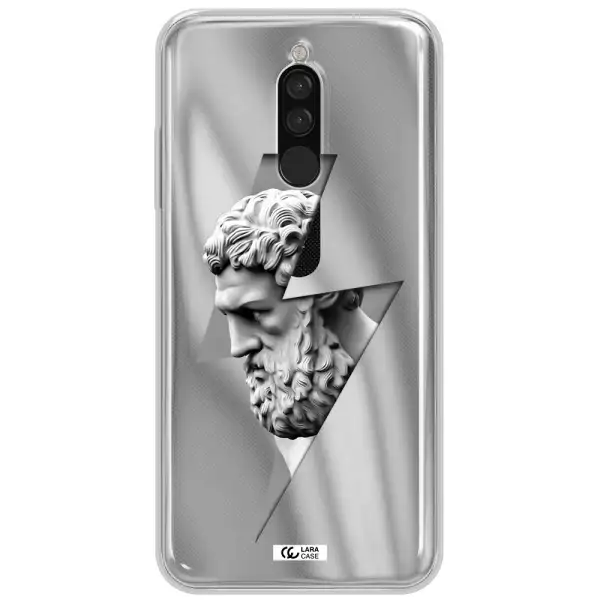 A Statue Of A Man With A Beard Xiaomi Redmi 8 Clear Tpu Case