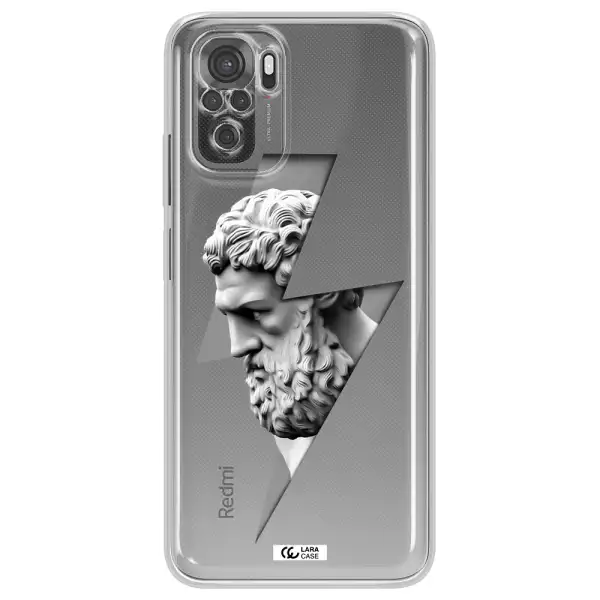 A Statue Of A Man With A Beard Xiaomi Redmi Note 10S Clear Tpu Case