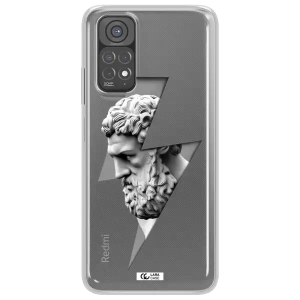 a statue of a man with a beard Xiaomi Redmi Note 11 Clear TPU Case