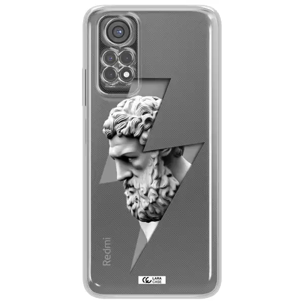 A Statue Of A Man With A Beard Xiaomi Redmi Note 11S Clear Tpu Case