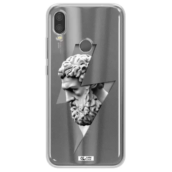 a statue of a man with a beard Xiaomi Redmi Note 7 Clear TPU Case