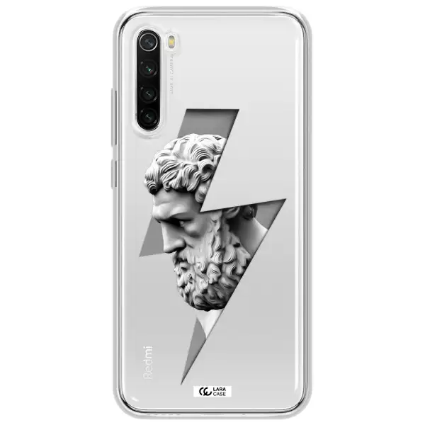 A Statue Of A Man With A Beard Xiaomi Redmi Note 8T Clear Tpu Case