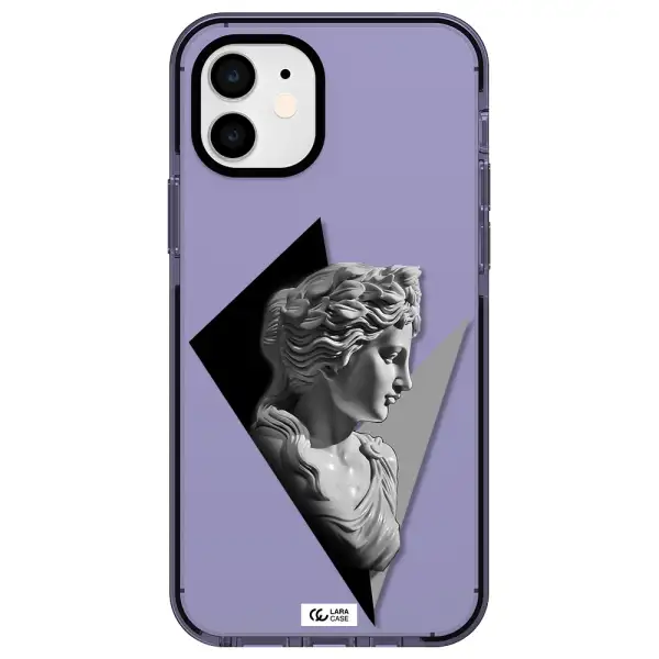 a close-up of a statue Apple iPhone 11 impact Lilac Case