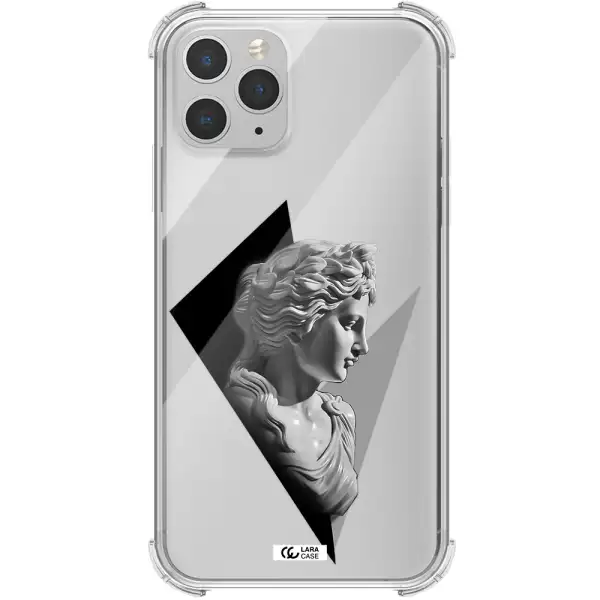 a close-up of a statue Apple iPhone 11 pro max Clear PC Case