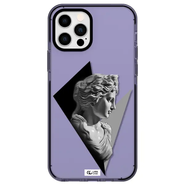 a close-up of a statue Apple iPhone 12 pro impact Lilac Case