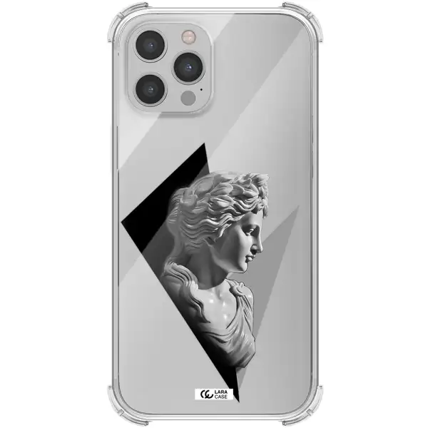 a close-up of a statue Apple iPhone 12 pro max Clear PC Case