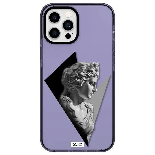 a close-up of a statue Apple iPhone 12 pro max impact Lilac Case