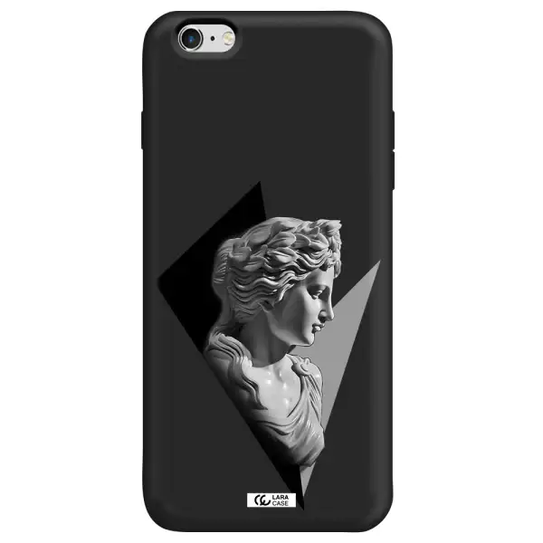 a close-up of a statue Apple iPhone 6 plus Silicone black Case