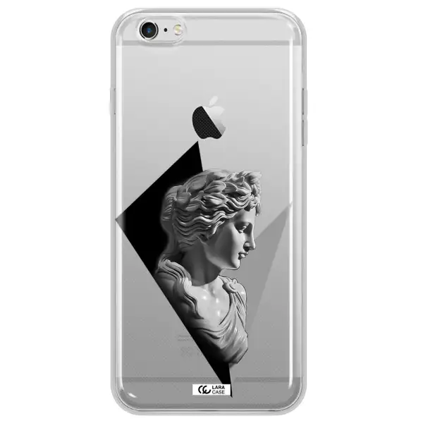 a close-up of a statue Apple iPhone 6 s plus Clear TPU Case