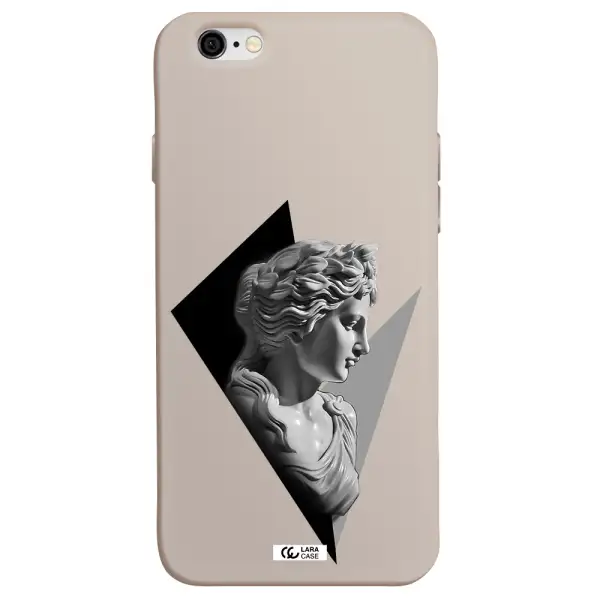 a close-up of a statue Apple iPhone 6 Silicone Stone Case