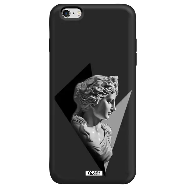 a close-up of a statue Apple iPhone 6S Silicone black Case