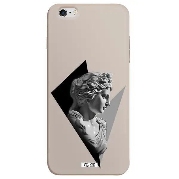 a close-up of a statue Apple iPhone 6S Silicone Stone Case