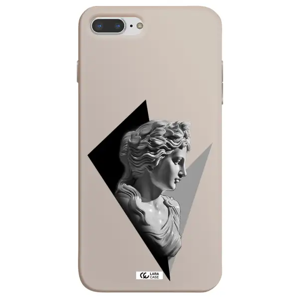 a close-up of a statue Apple iPhone 7 plus Silicone Stone Case