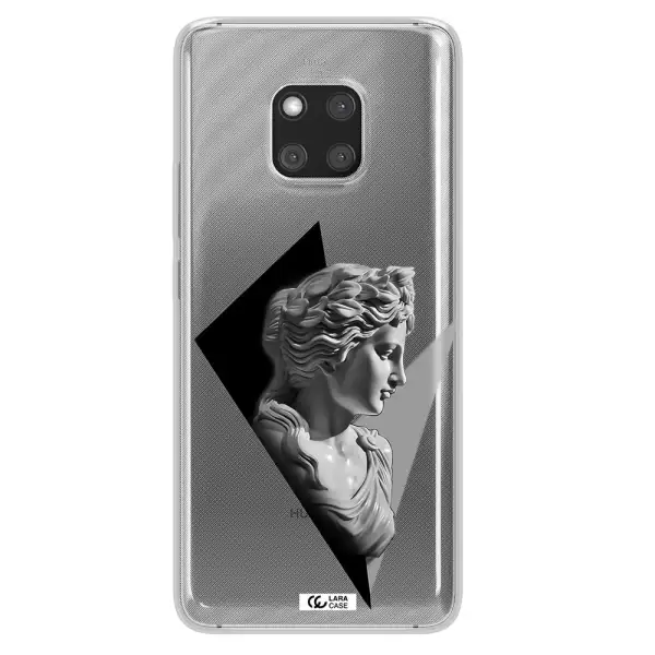 a close-up of a statue Huawei Mate 20 Pro Clear TPU Case