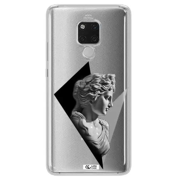 a close-up of a statue Huawei Mate 20X Clear TPU Case