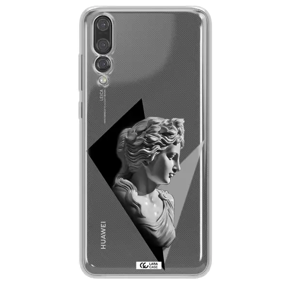 a close-up of a statue Huawei P20 Pro Clear TPU Case