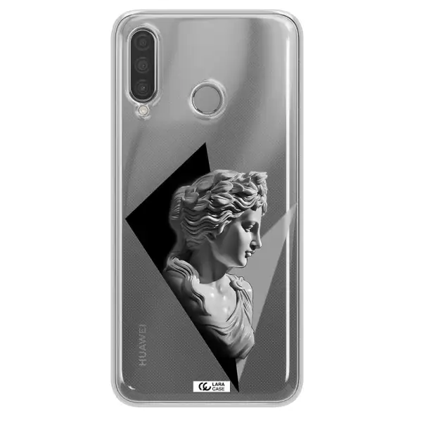 a close-up of a statue Huawei P30 Lite Clear TPU Case