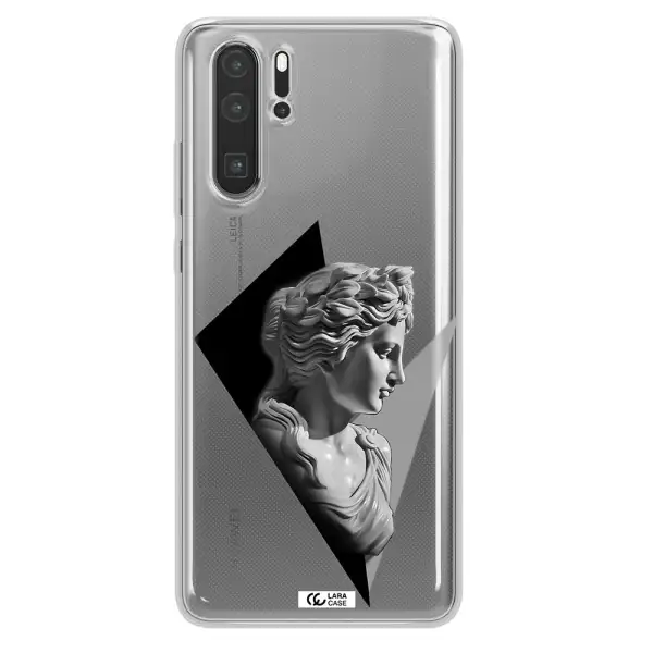 a close-up of a statue Huawei P30 Pro Clear TPU Case