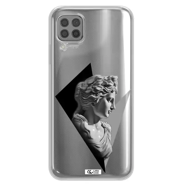 a close-up of a statue Huawei P40 Lite Clear TPU Case