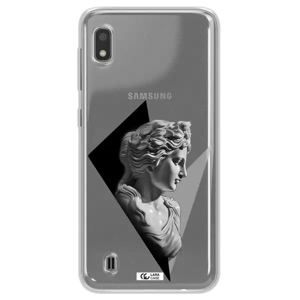 a close-up of a statue Samsung A10 Clear TPU Case