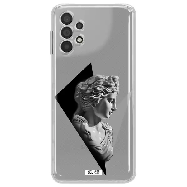 a close-up of a statue Samsung A32 Clear TPU Case