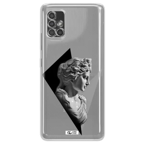 A Close-Up Of A Statue Samsung A40S Clear Tpu Case