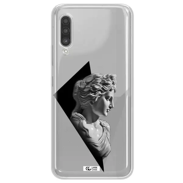 a close-up of a statue Samsung A90 Clear TPU Case