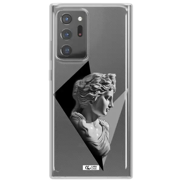 a close-up of a statue Samsung Note 20 Ultra Clear TPU Case