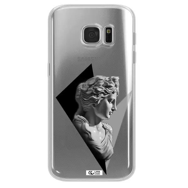 a close-up of a statue Samsung S 7 Clear TPU Case