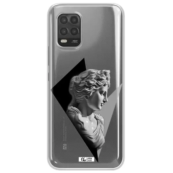 a close-up of a statue Xiaomi Mi 10 Lite Clear TPU Case