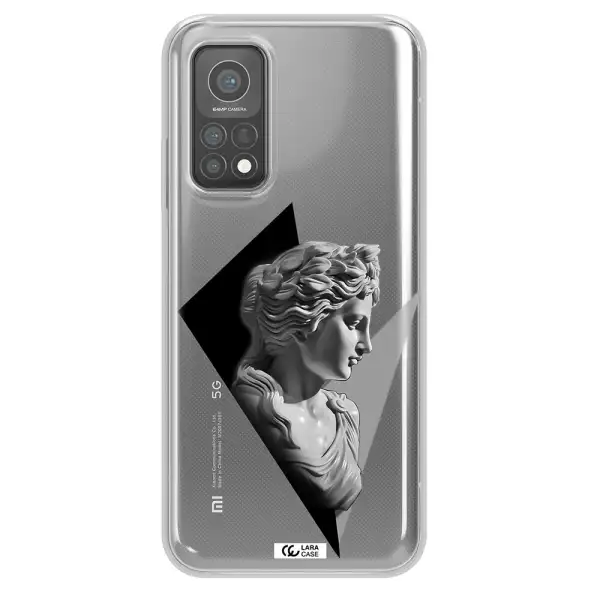 a close-up of a statue Xiaomi Mi 10 T Pro Clear TPU Case