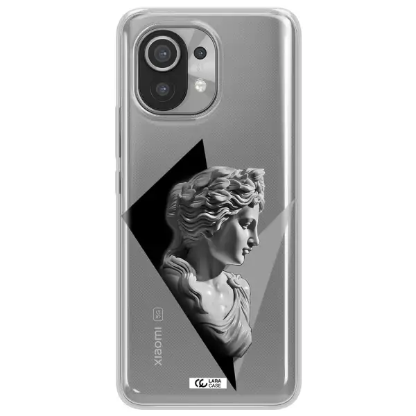 a close-up of a statue Xiaomi Mi 11 Clear TPU Case