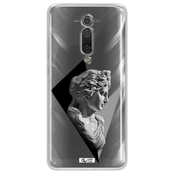 a close-up of a statue Xiaomi Mi 9T Clear TPU Case