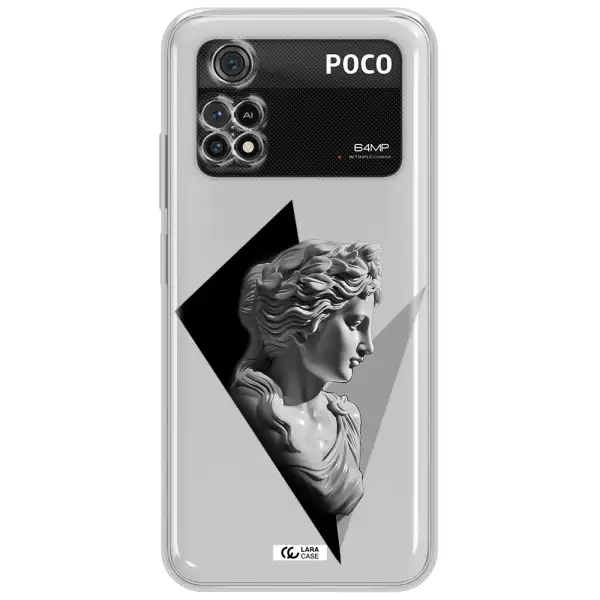 A Close-Up Of A Statue Xiaomi Poco M4 Pro 4G Clear Tpu Case