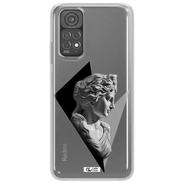a close-up of a statue Xiaomi Redmi Note 11 Clear TPU Case