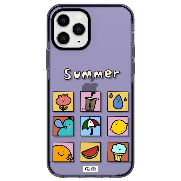 summer vibes Apple iPhone 11 pro impact Lilac Case