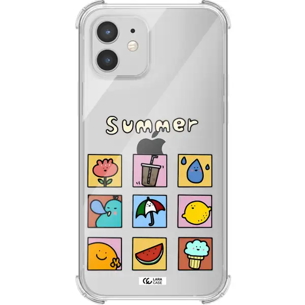 summer vibes Apple iPhone 12 Clear PC Case