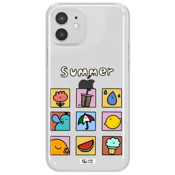 summer vibes Apple iPhone 12 Clear TPU Case