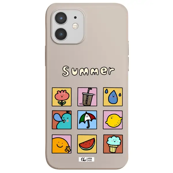 summer vibes Apple iPhone 12 mini Silicone Stone Case