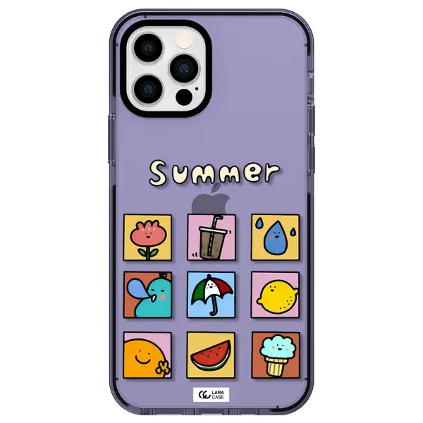 summer vibes Apple iPhone 12 pro impact Lilac Case