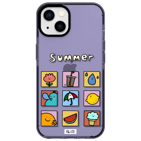 summer vibes Apple iPhone 13 impact Lilac Case