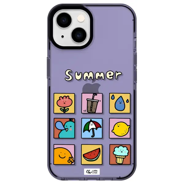 summer vibes Apple iPhone 14 impact Lilac Case