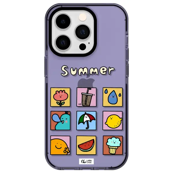 summer vibes Apple iPhone 14 pro impact Lilac Case