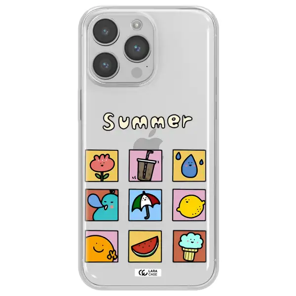 summer vibes Apple iPhone 14 pro max Clear TPU Case