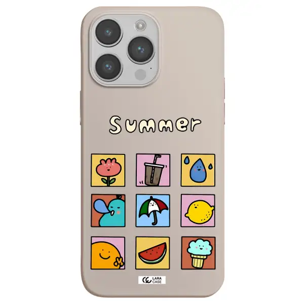 summer vibes Apple iPhone 14 pro max Silicone Stone Case