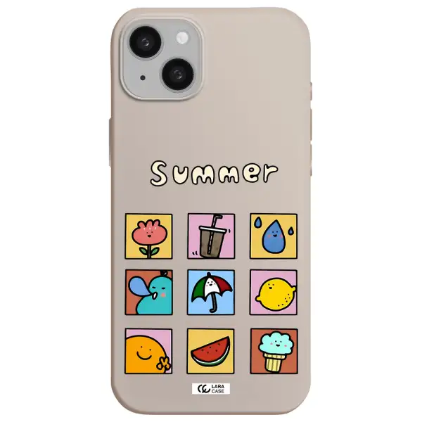 summer vibes Apple iphone 15 plus Silicone Stone Case
