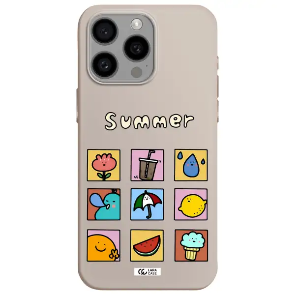 summer vibes Apple Iphone 15 Pro max Silicone Stone Case
